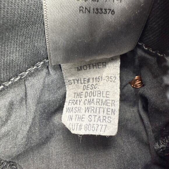 MOTHER Double Fray Charmer Jean In Written In The Stars Size 26 - Picture 8 of 10